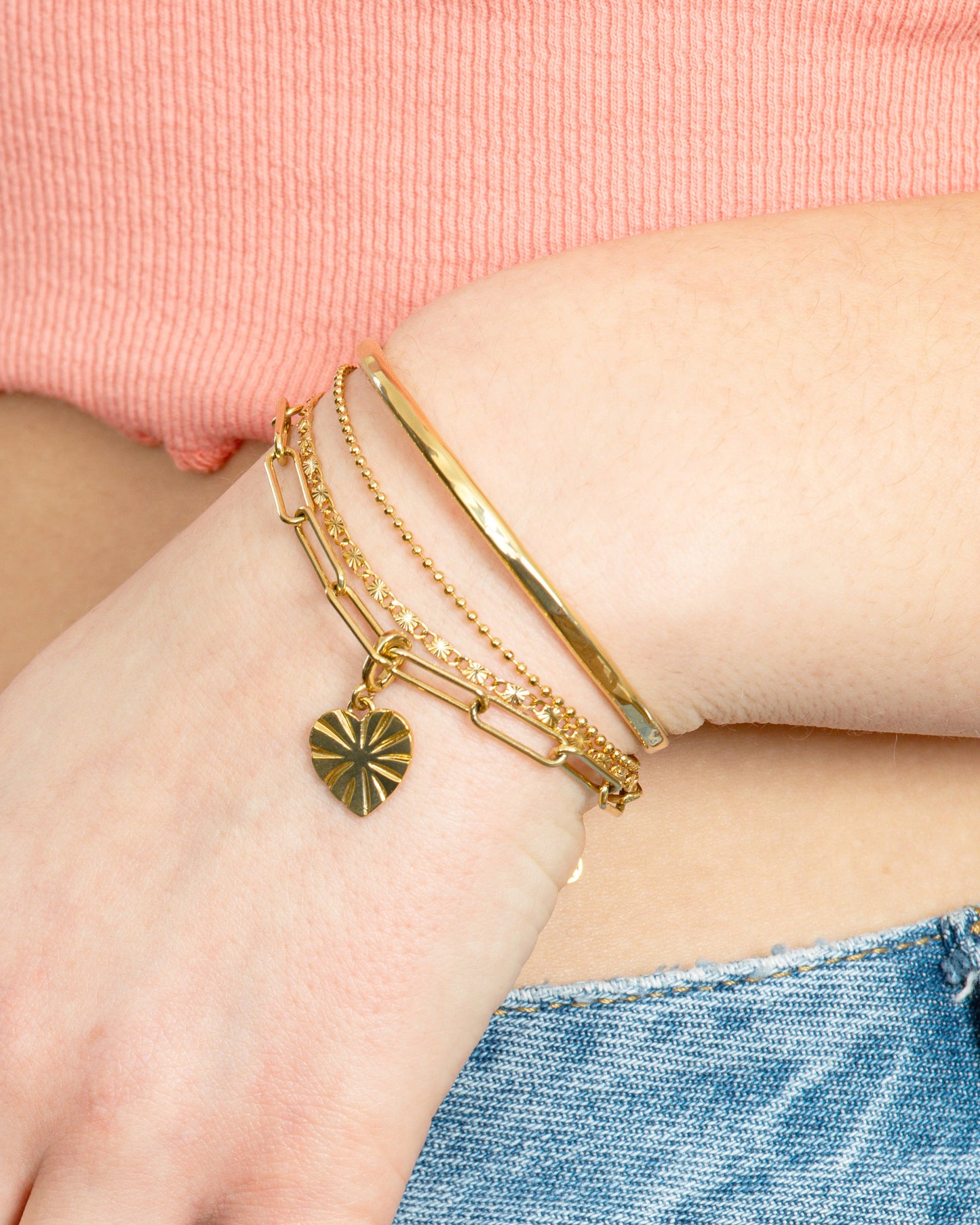 VERSATILE PAPERCLIP CHAIN BRACELET