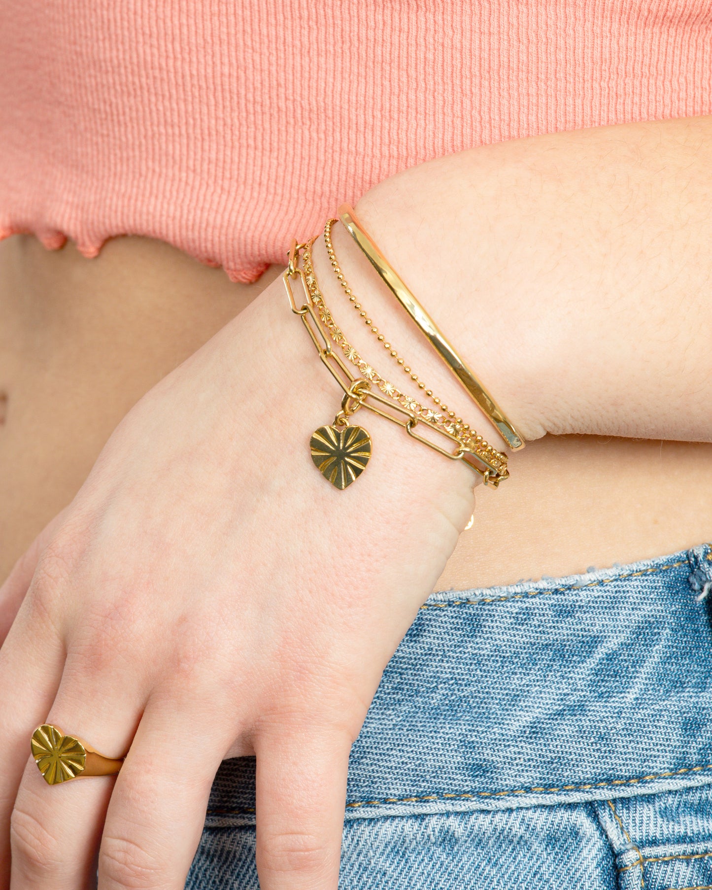 STARBURST HEART CLIP-ON CHARM