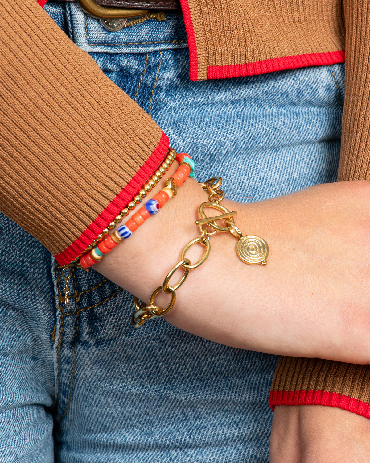 MEDIUM SPIRAL CLIP-ON CHARM