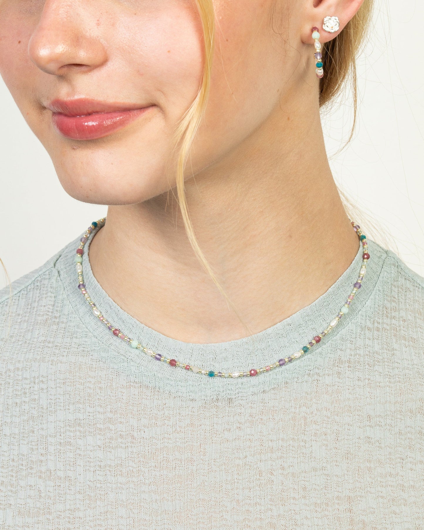BLOSSOM GARDEN GEMSTONE NECKLACE