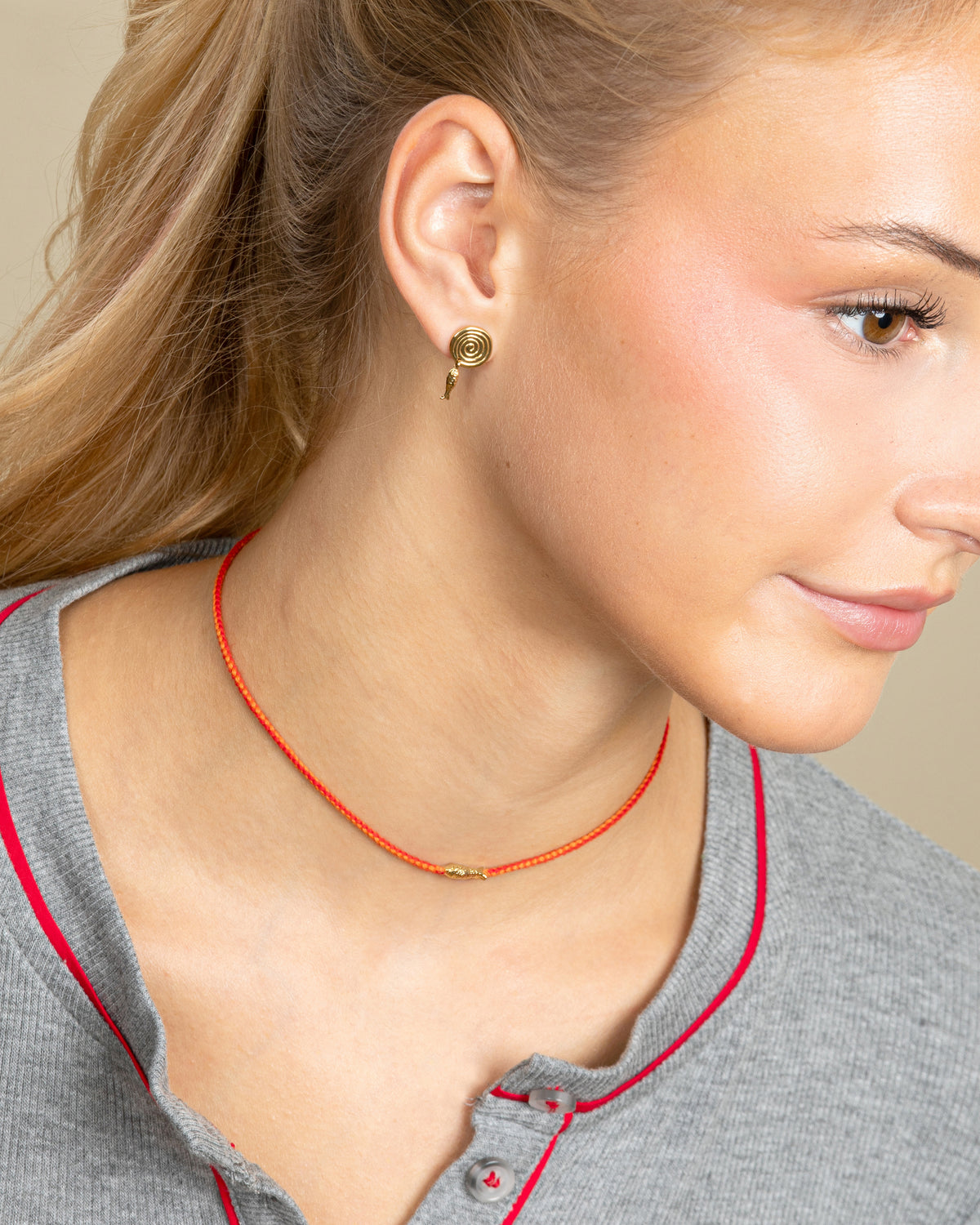 TINY FISH BRAIDED CORD CHOKER