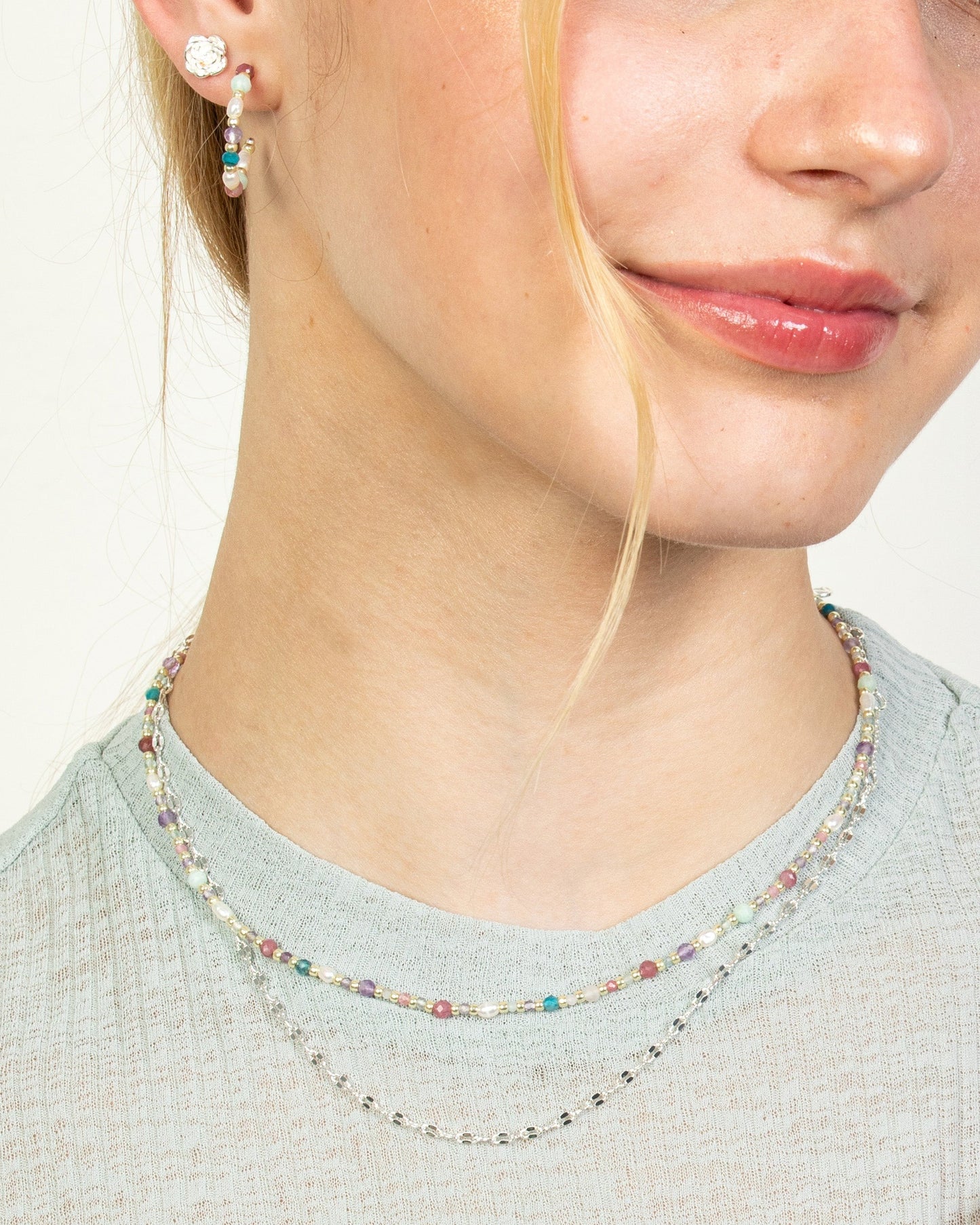 BLOSSOM GARDEN GEMSTONE NECKLACE
