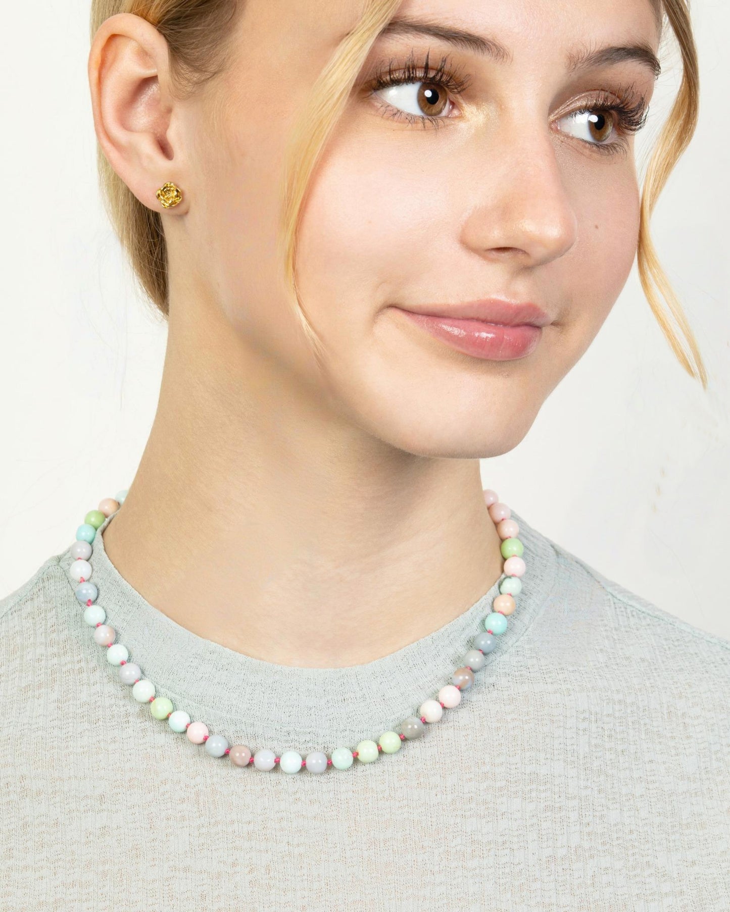 PASTEL OPAL HAND-KNOTTED NECKLACE