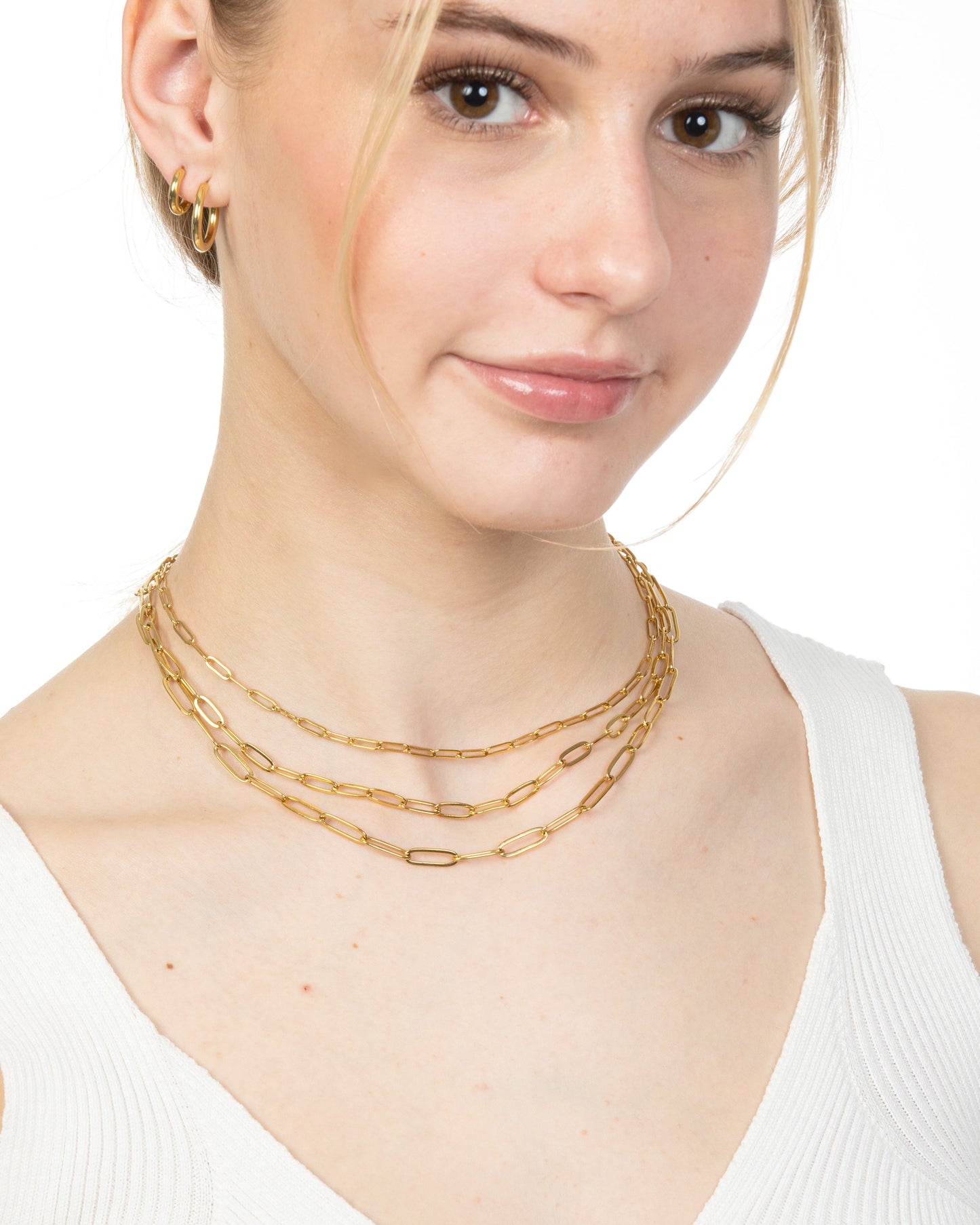 SMALL PAPERCLIP CHAIN NECKLACE