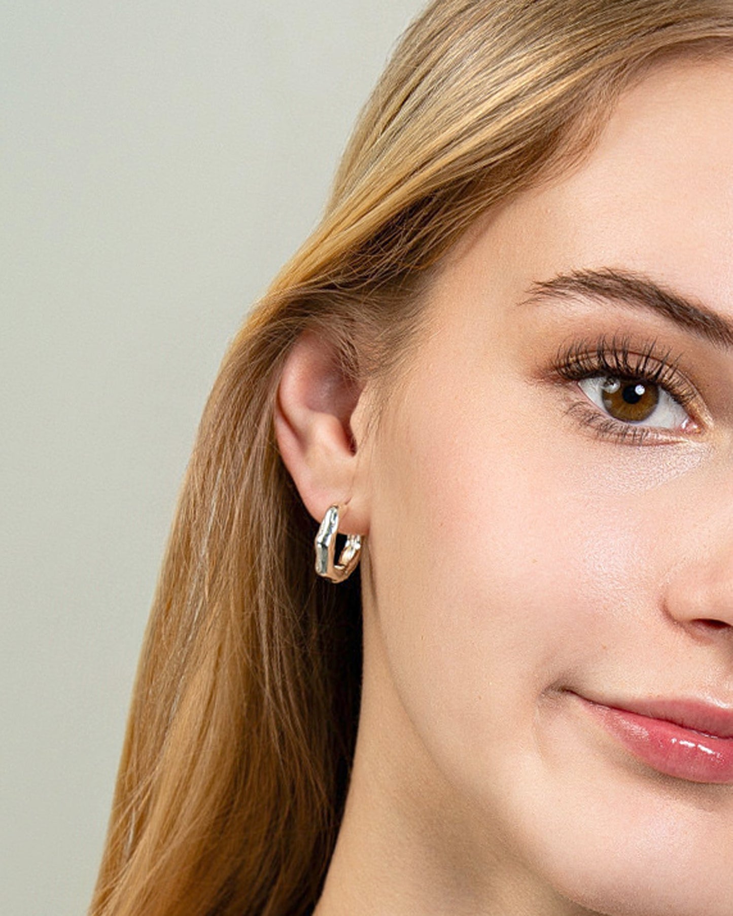 MOLTEN HUGGIE EARRINGS