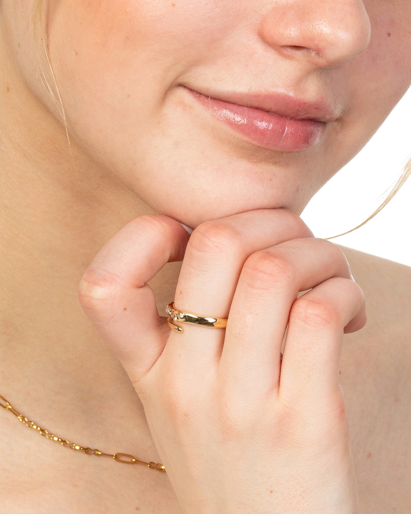 MOLTEN CRYSTAL WRAP RING