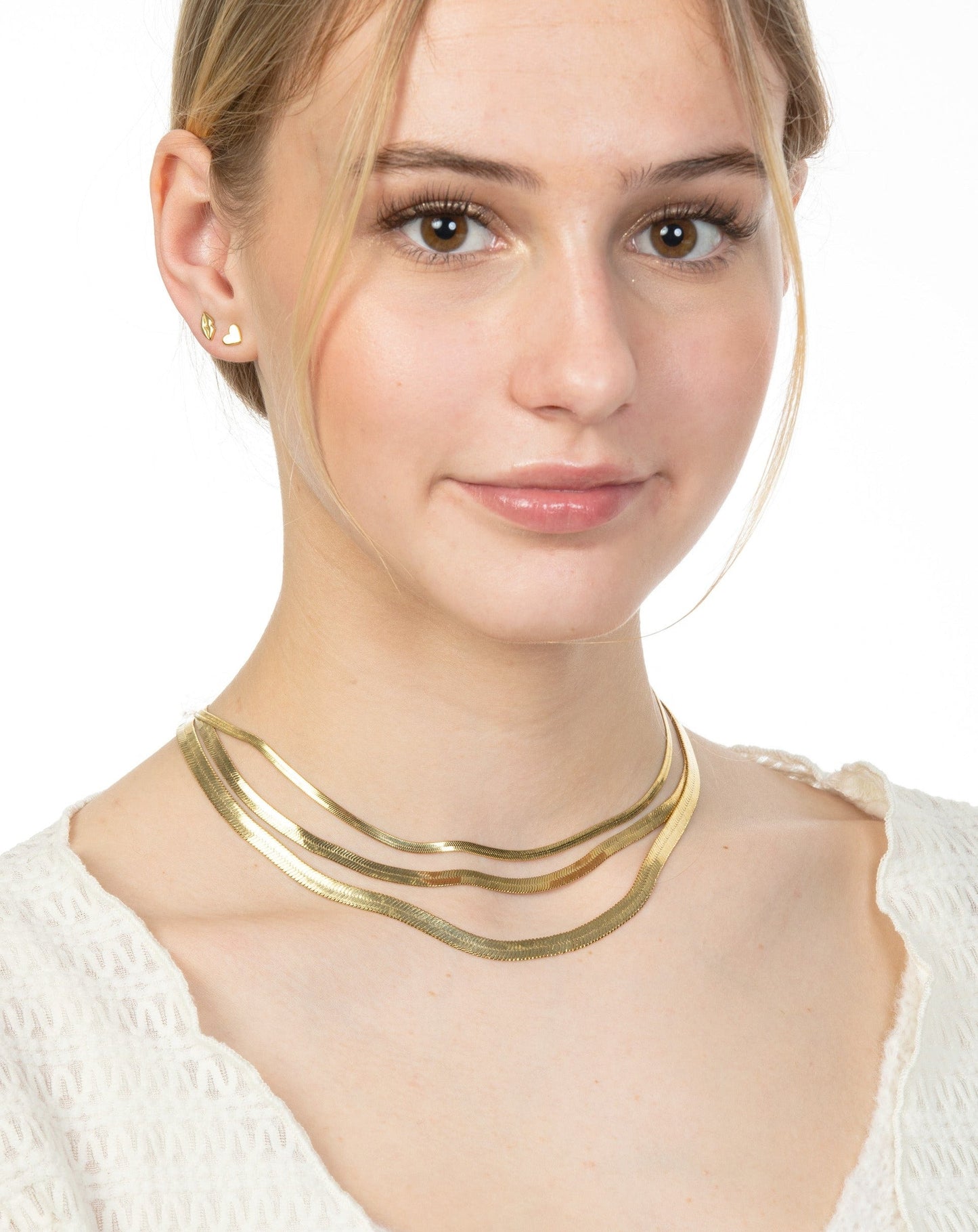 LARGE HERRINGBONE CHAIN NECKLACE