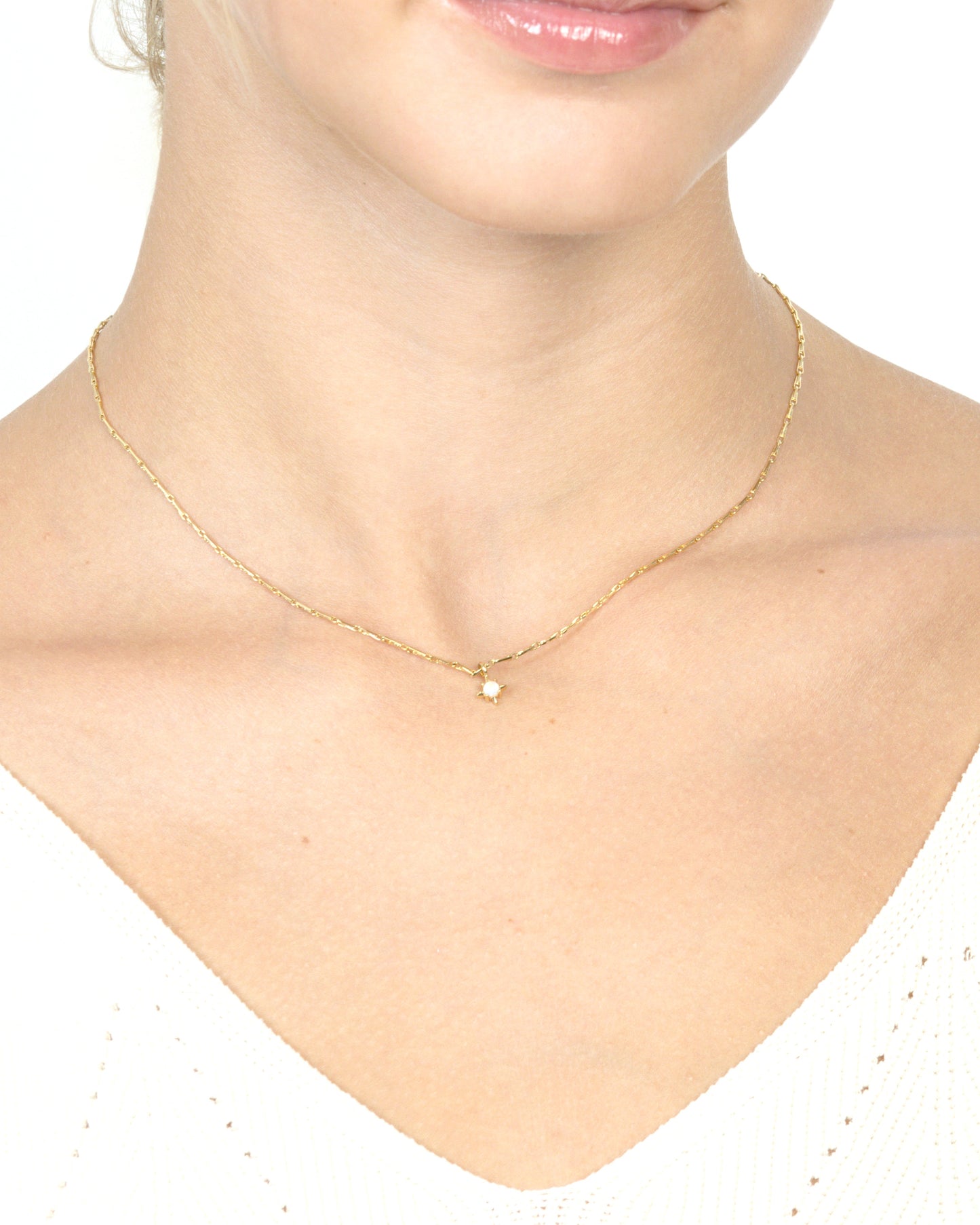 TINY STAR OPAL NECKLACE