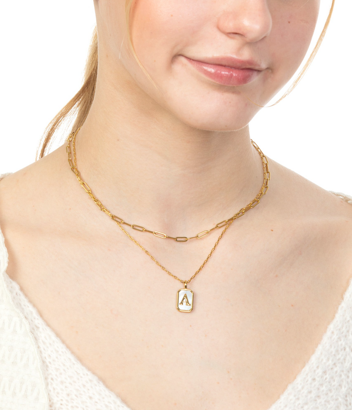 SMALL PAPERCLIP CHAIN NECKLACE