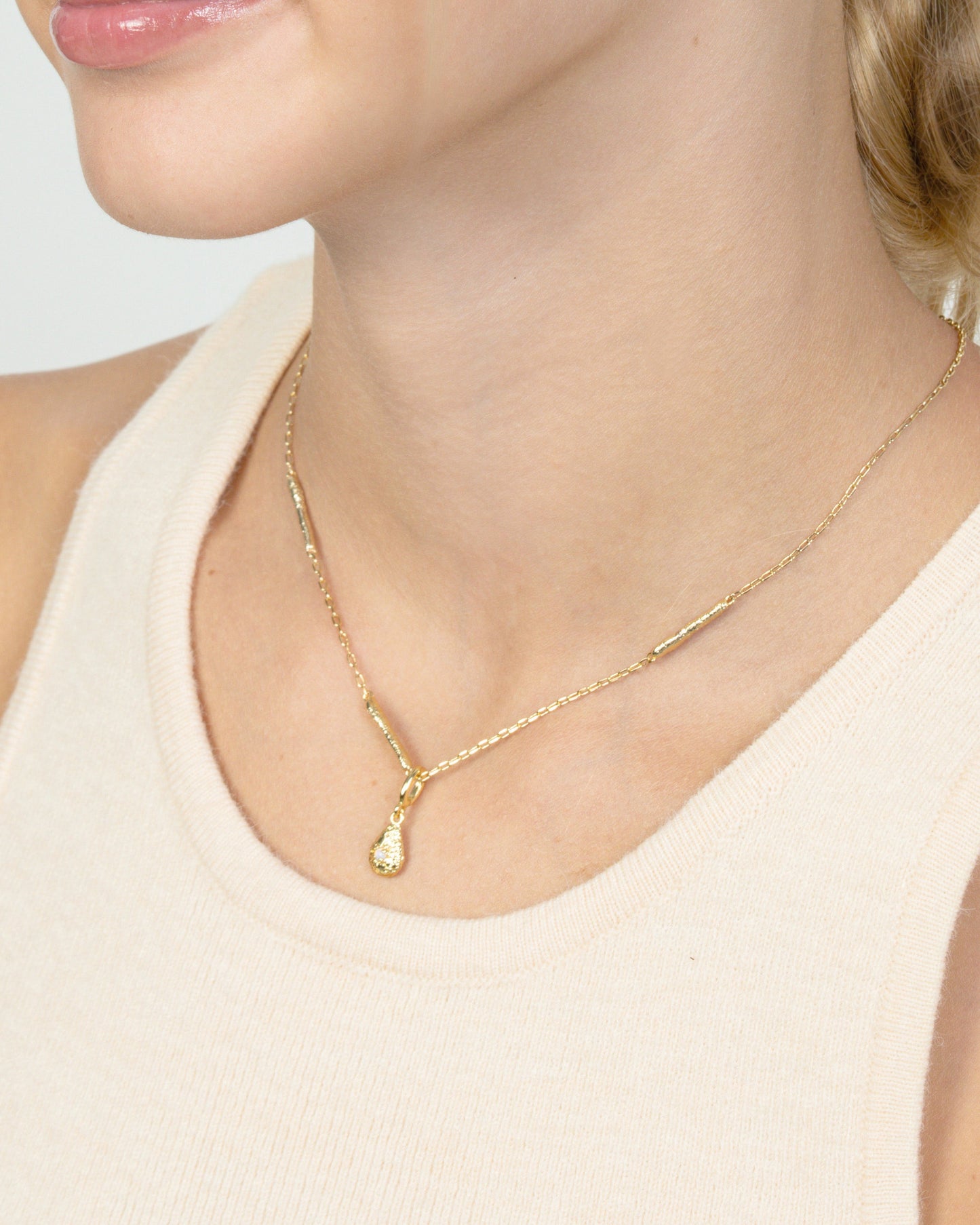 SOFT EROSION TEARDROP CHARM