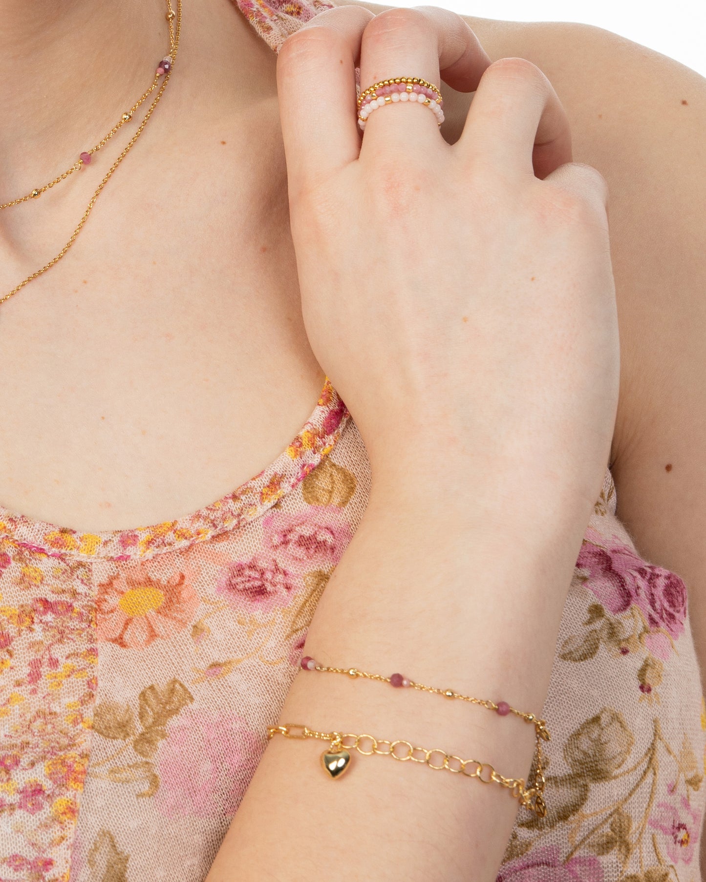 PUFFED HEART BRACELET