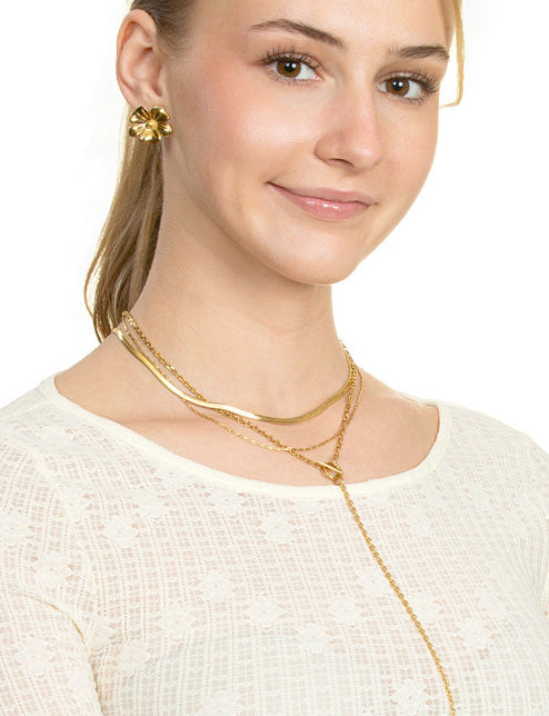DUAL TOGGLE CONVERTIBLE CHAIN NECKLACE
