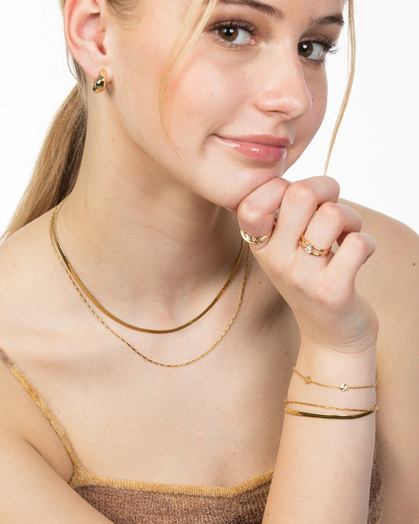 HERRINGBONE & BARLEYCORN CHAIN BRACELET