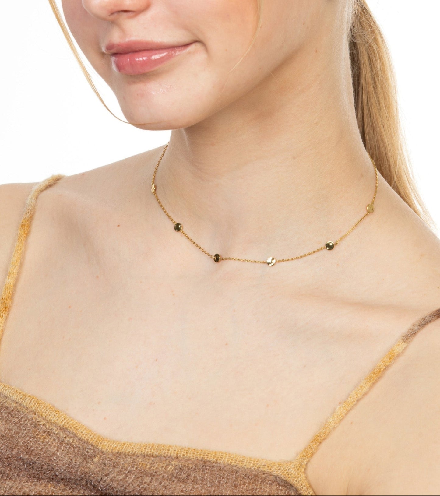 MINI DISC STATION NECKLACE