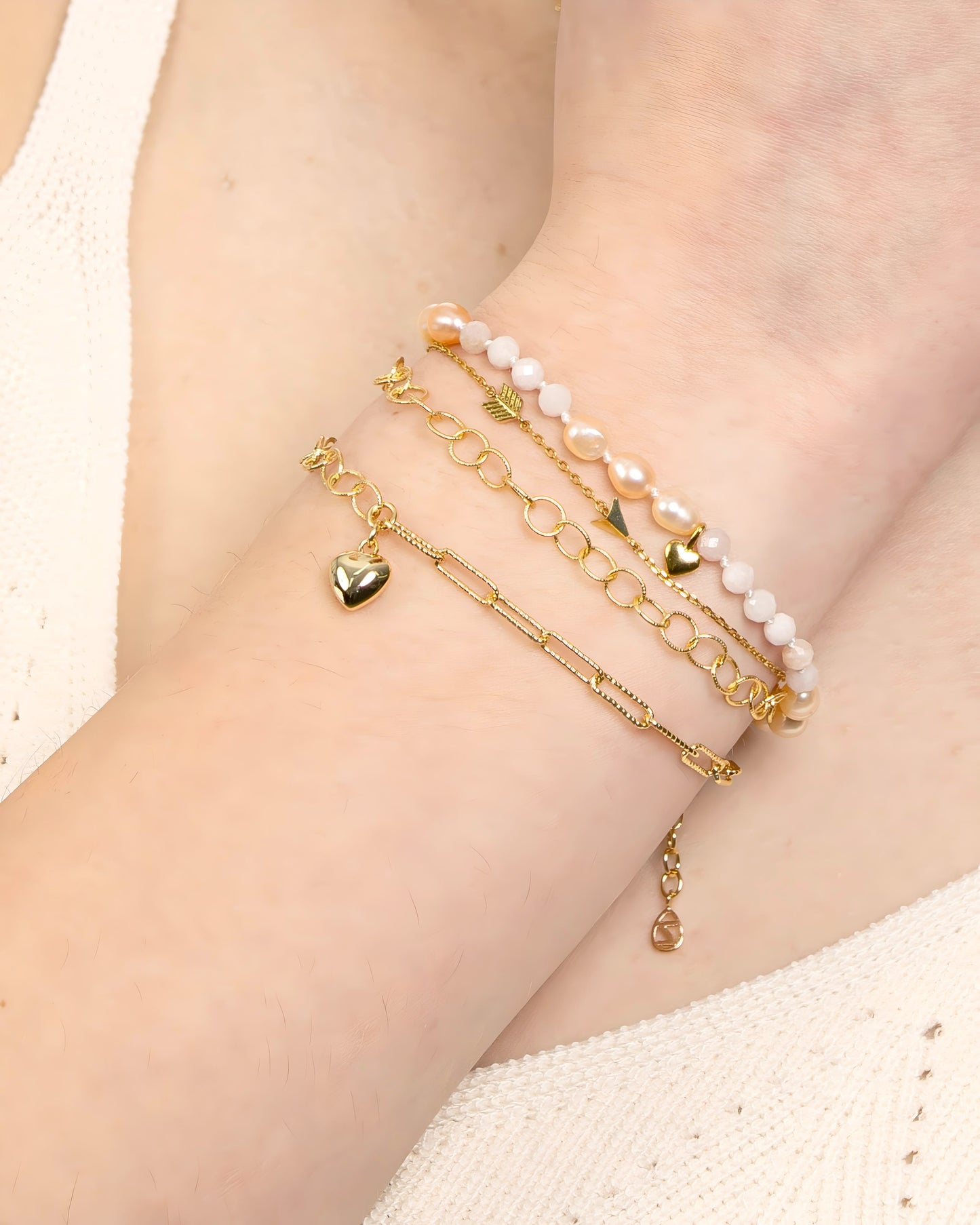 PUFFED HEART BRACELET