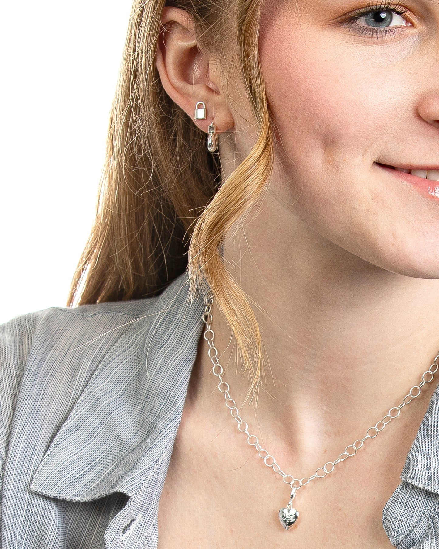 TEXTURED CABLE CHAIN NECKLACE