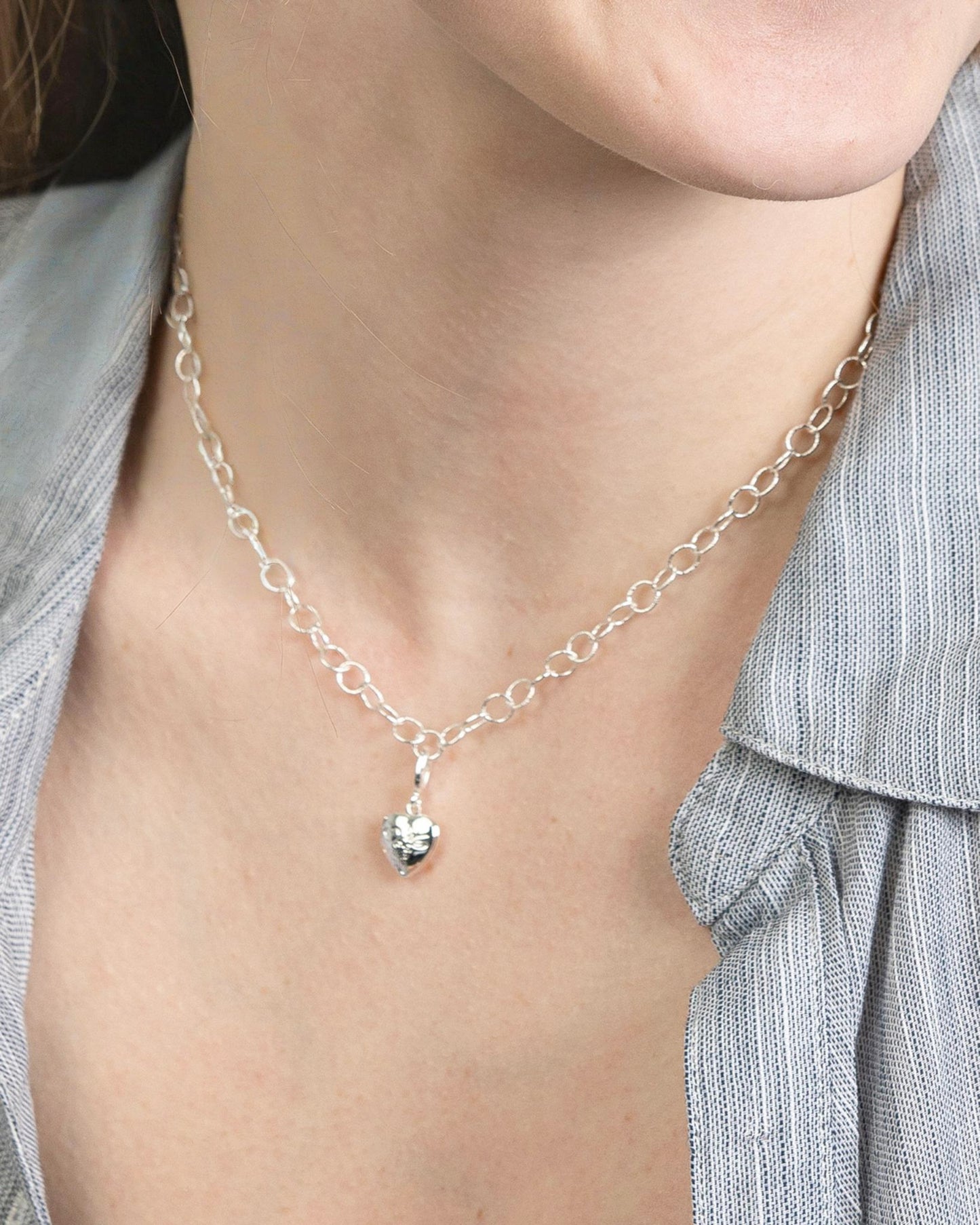 ENGRAVED HEART LOCKET CLIP-ON CHARM