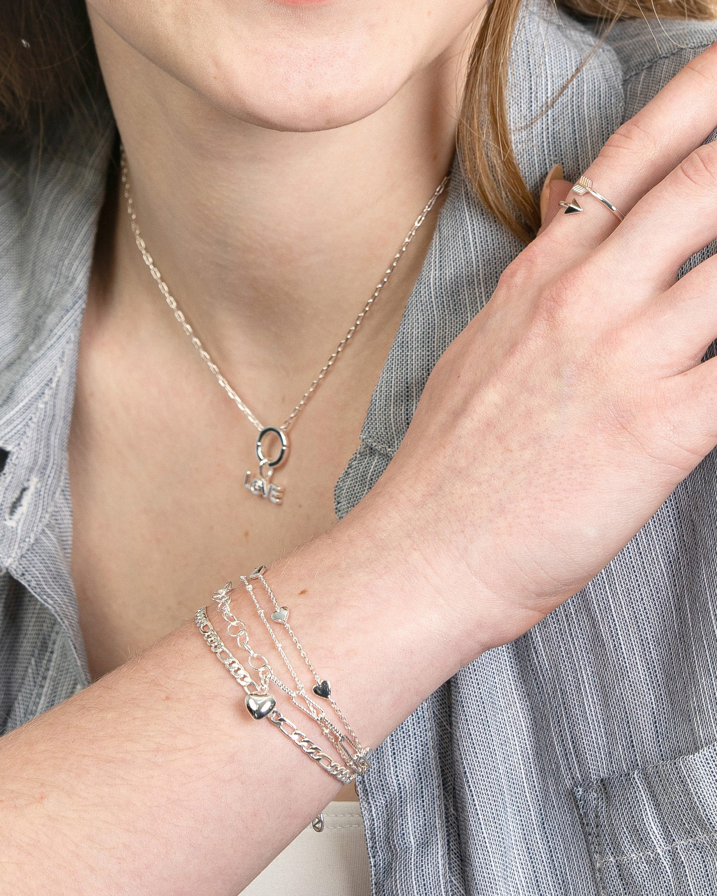 PUFFED HEART BRACELET