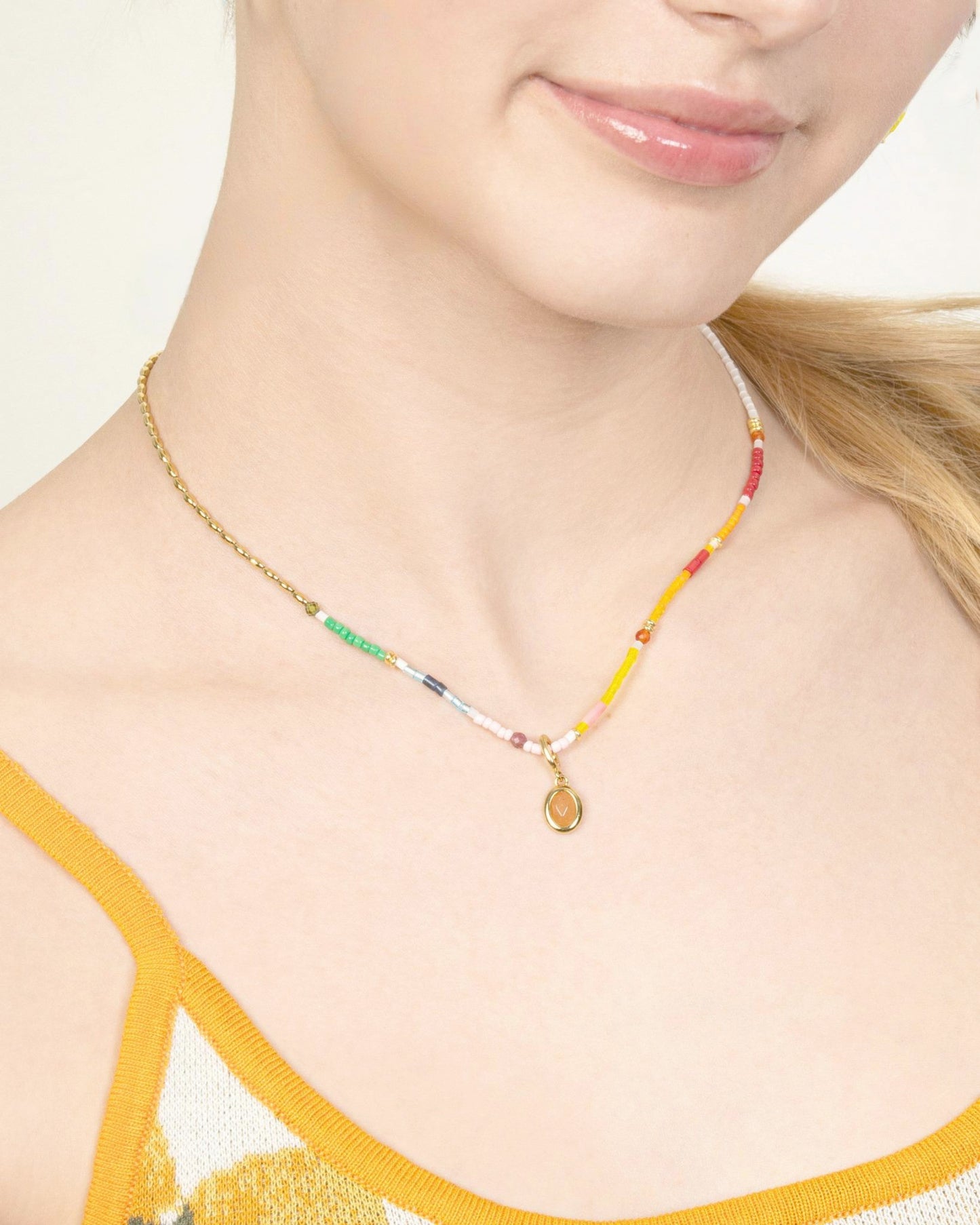GEMSTONE CLIP-ON CHARM-Red Aventurine