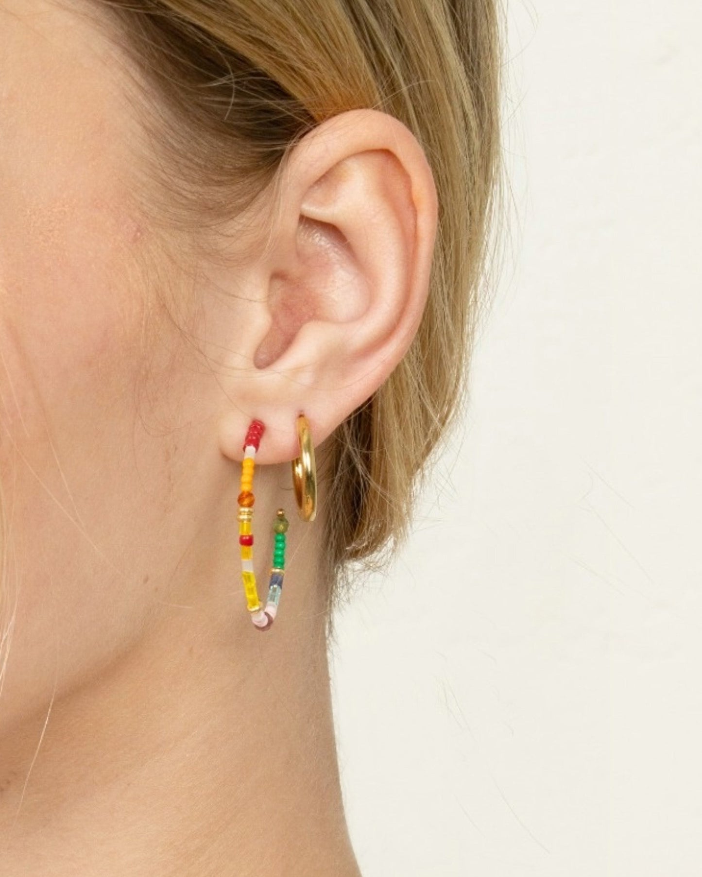 RAINBOW HARMONY HOOP EARRINGS