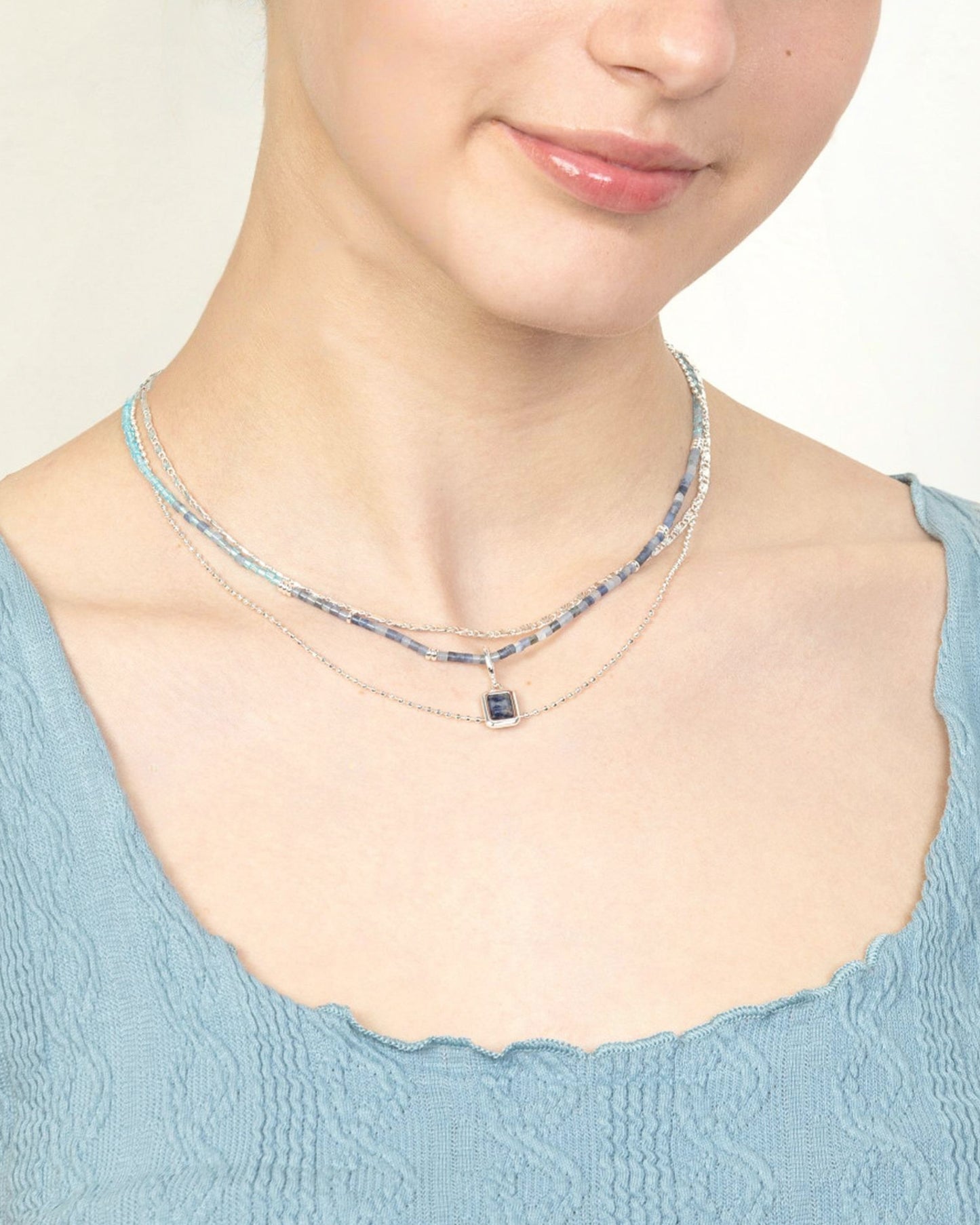 GEMSTONE CLIP-ON CHARM-Sodalite