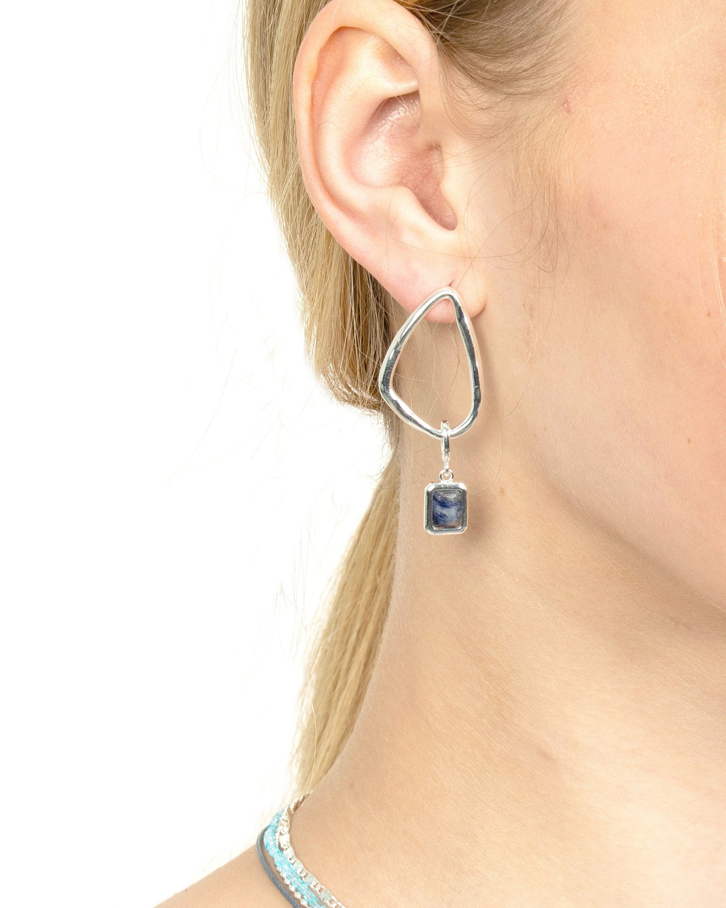 GEMSTONE CLIP-ON CHARM-Sodalite