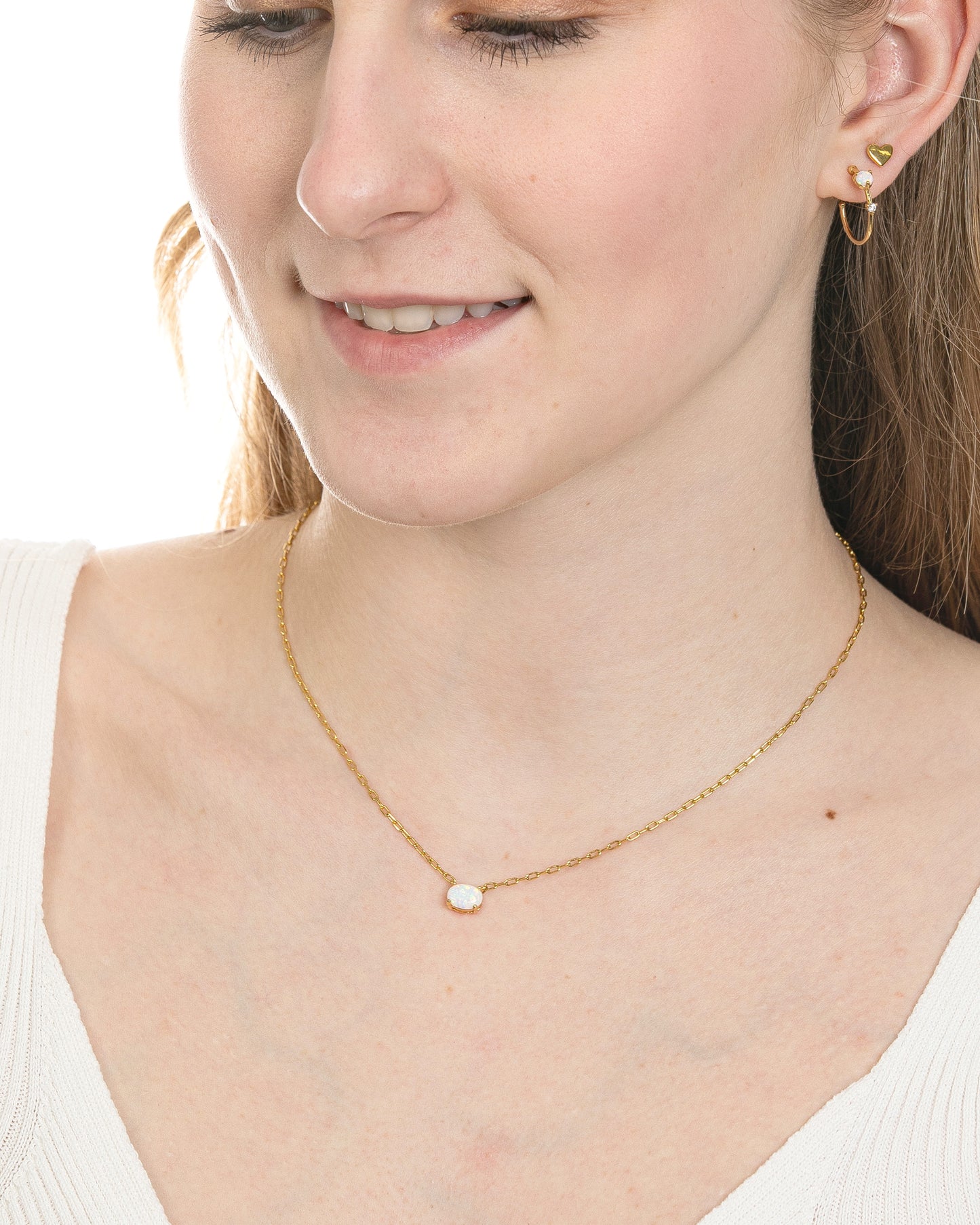 WHITE OPAL NECKLACE