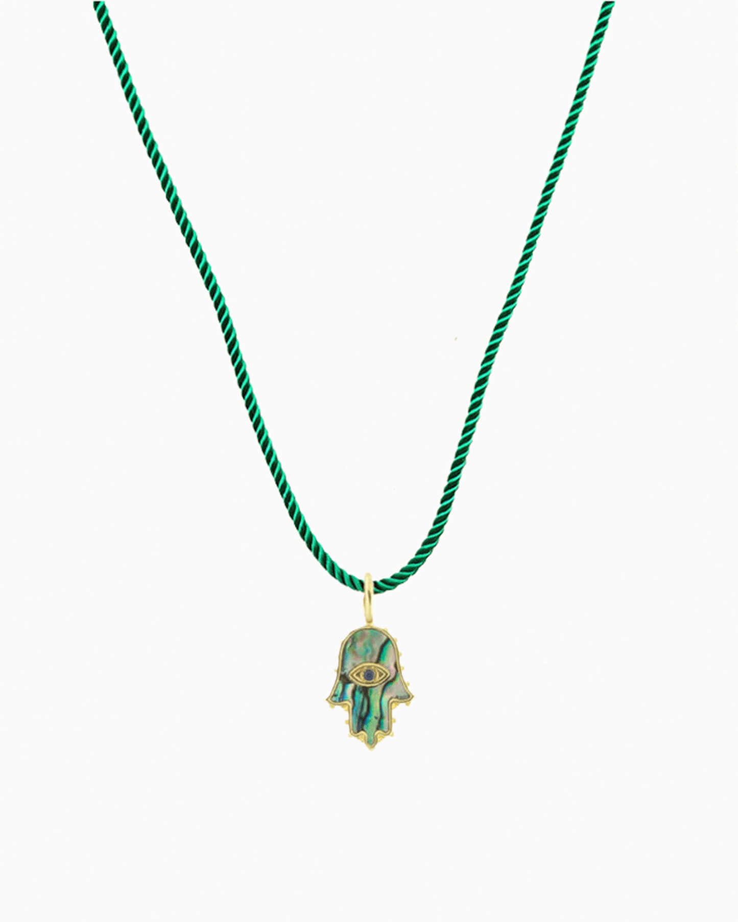 HAMSA HAD CHARM CONVERTIBLE TOGGLE NECKLACE