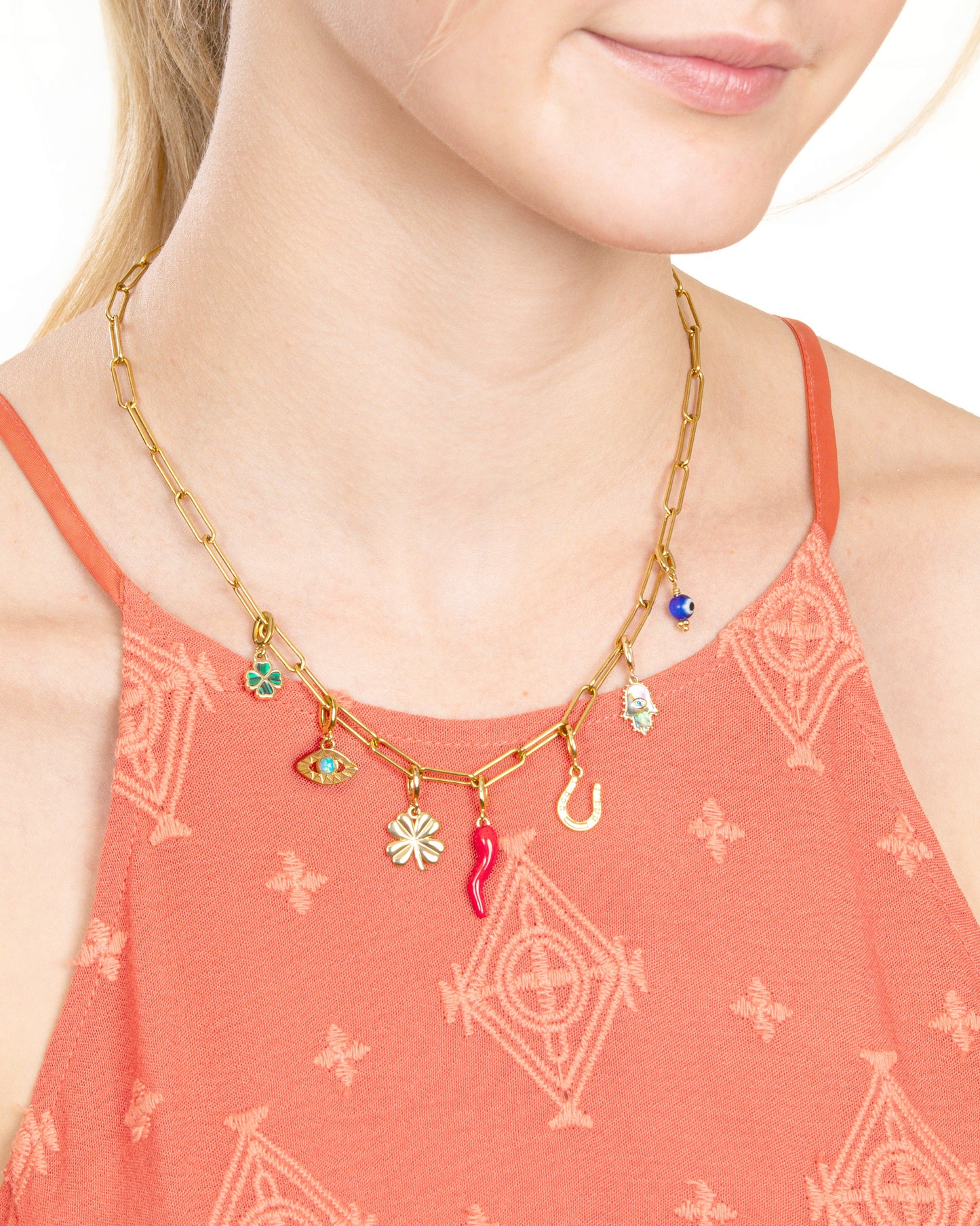 CONVERTIBLE PAPERCLIP NECKLACE
