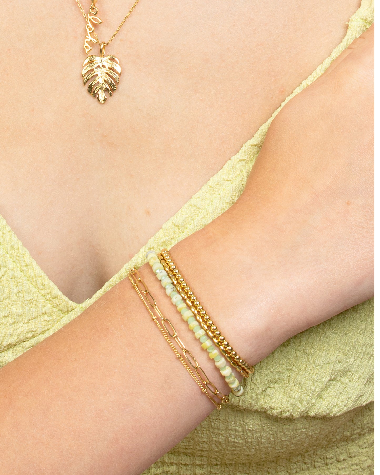 PAPERCLIP & SATELLITE CHAIN BRACELET