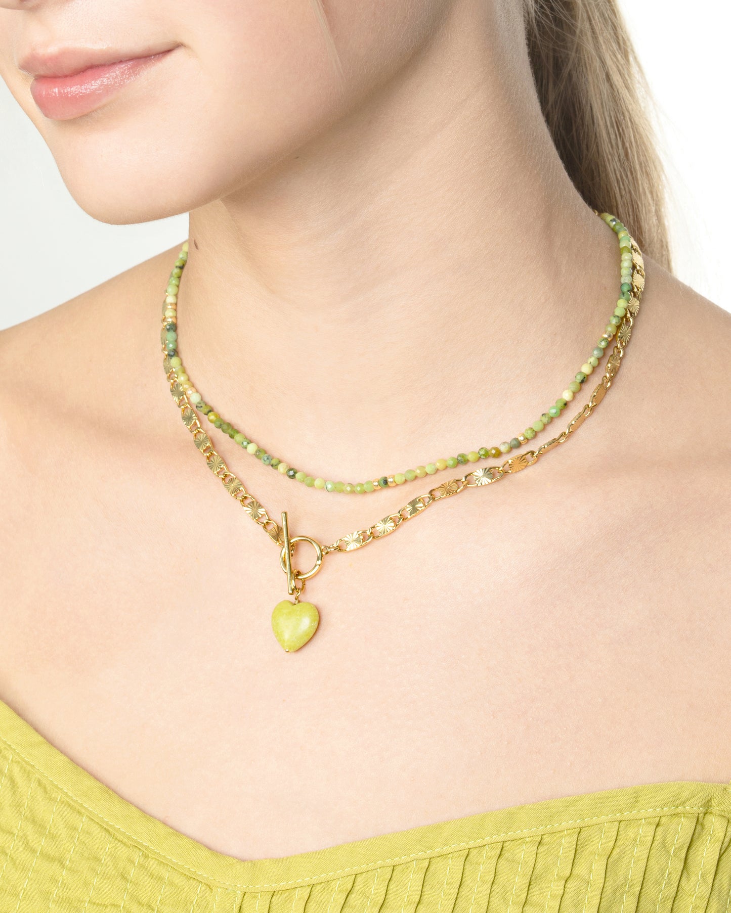 SUNBURST CHAIN CHARM HOLDER NECKLACE
