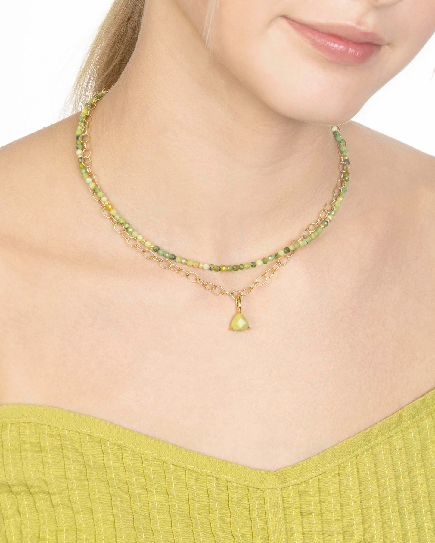 CHRYSOPRASE RHYTHM NECKLACE