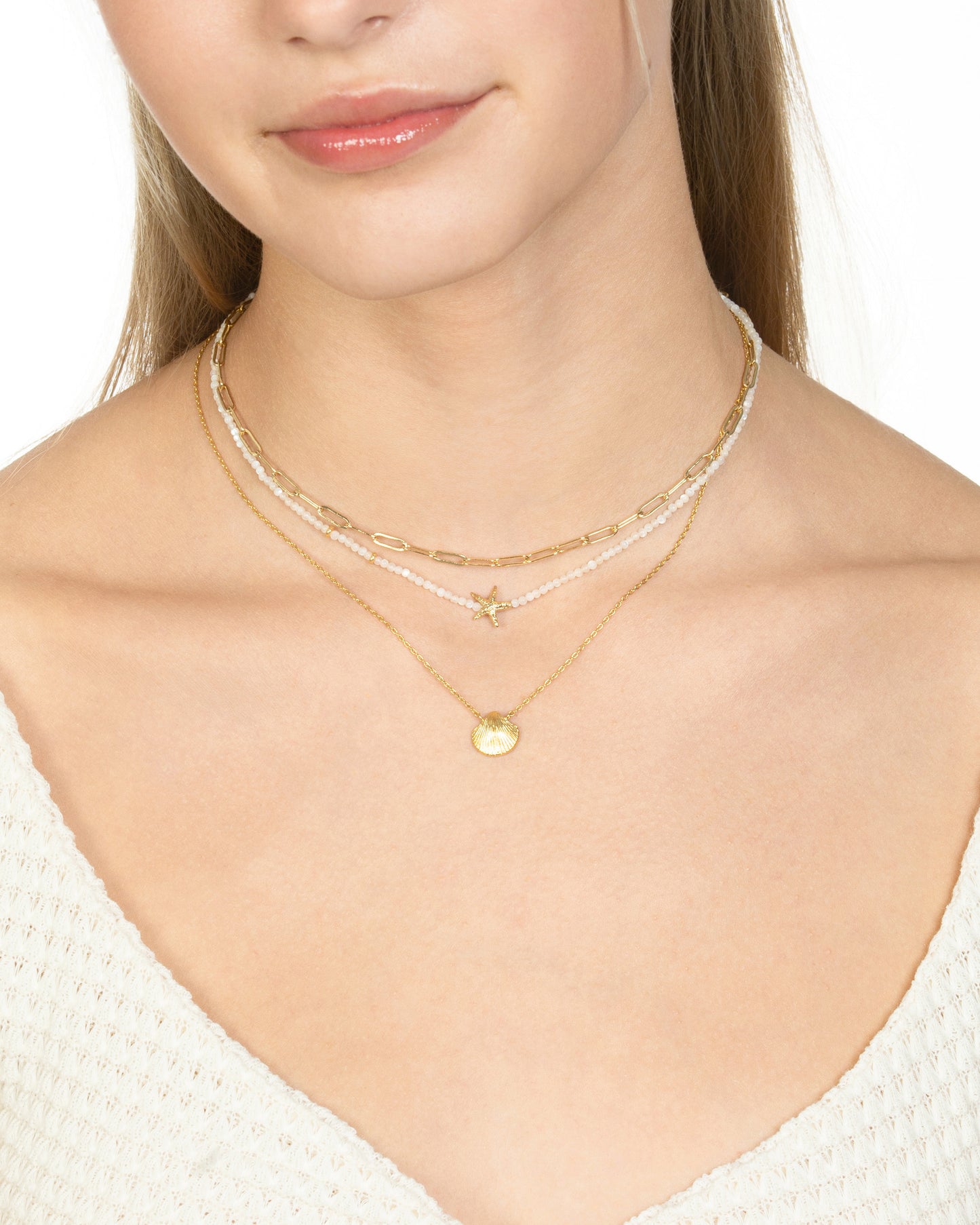 SEASHELL CHARM NECKLACE