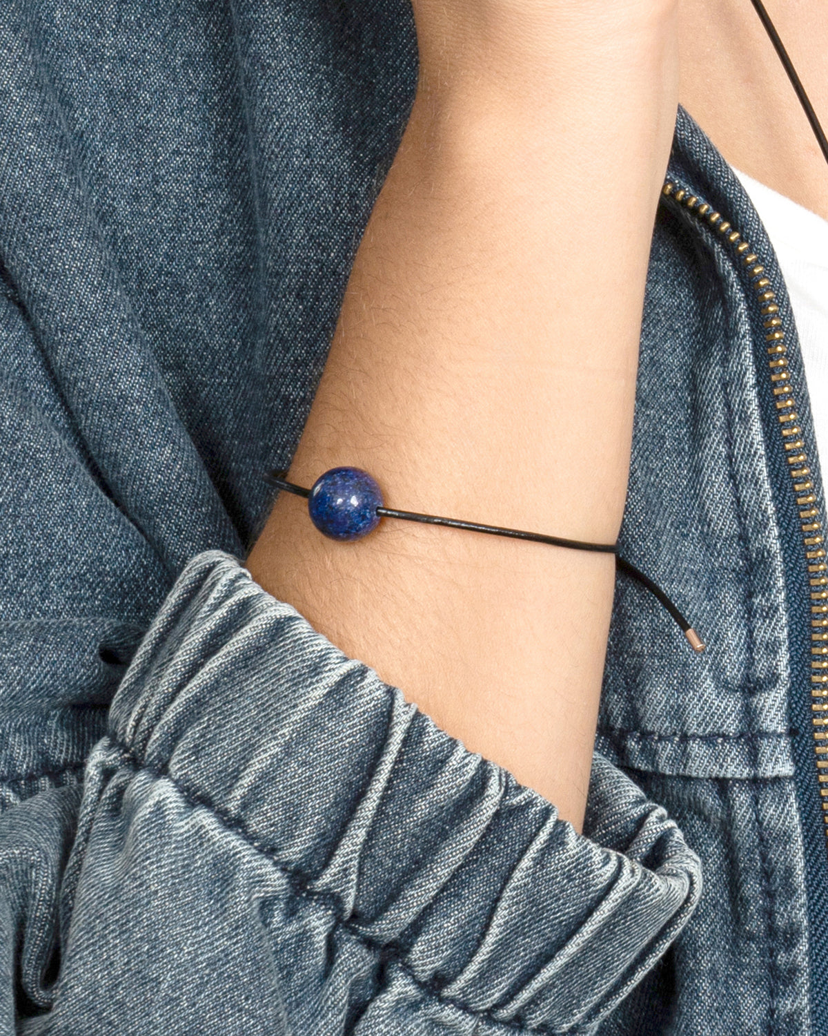 GEMSTONE CORD BRACELET-Lapis Lazuli
