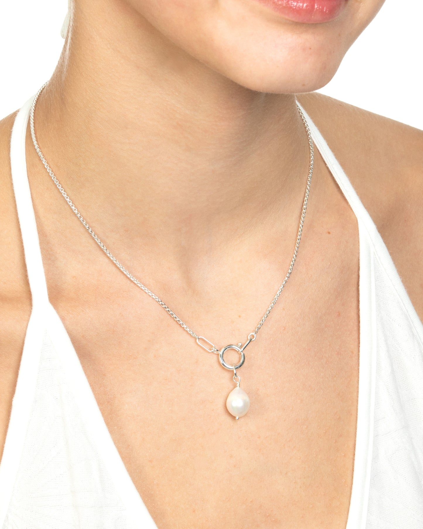 LARGE FRESHWATER PEARL SLIDE-ON CHARM
