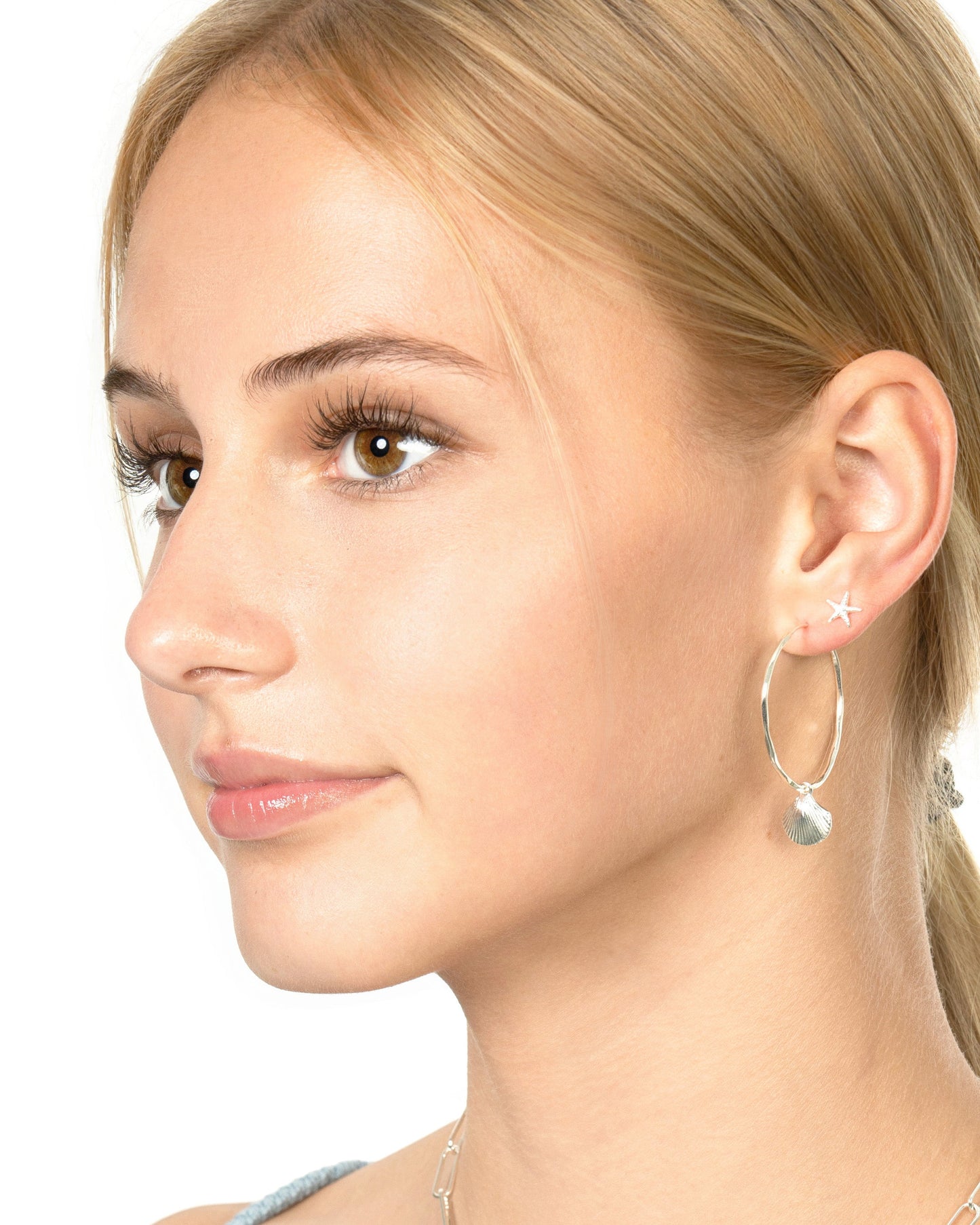 STARFISH & SEASHELL CONVERTIBLE EARRINGS SET