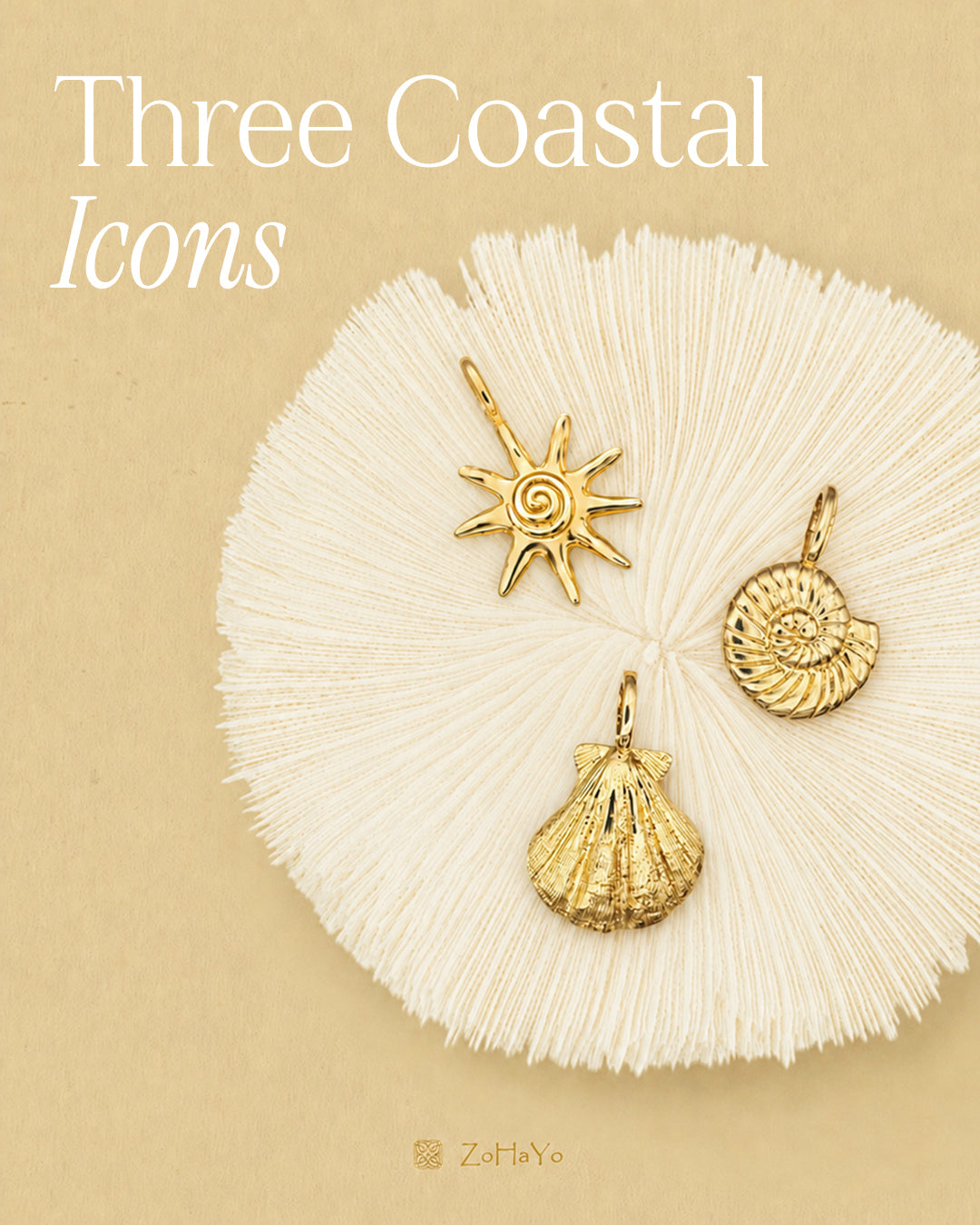 STATEMENT SCALLOP CLIP-ON CHARM