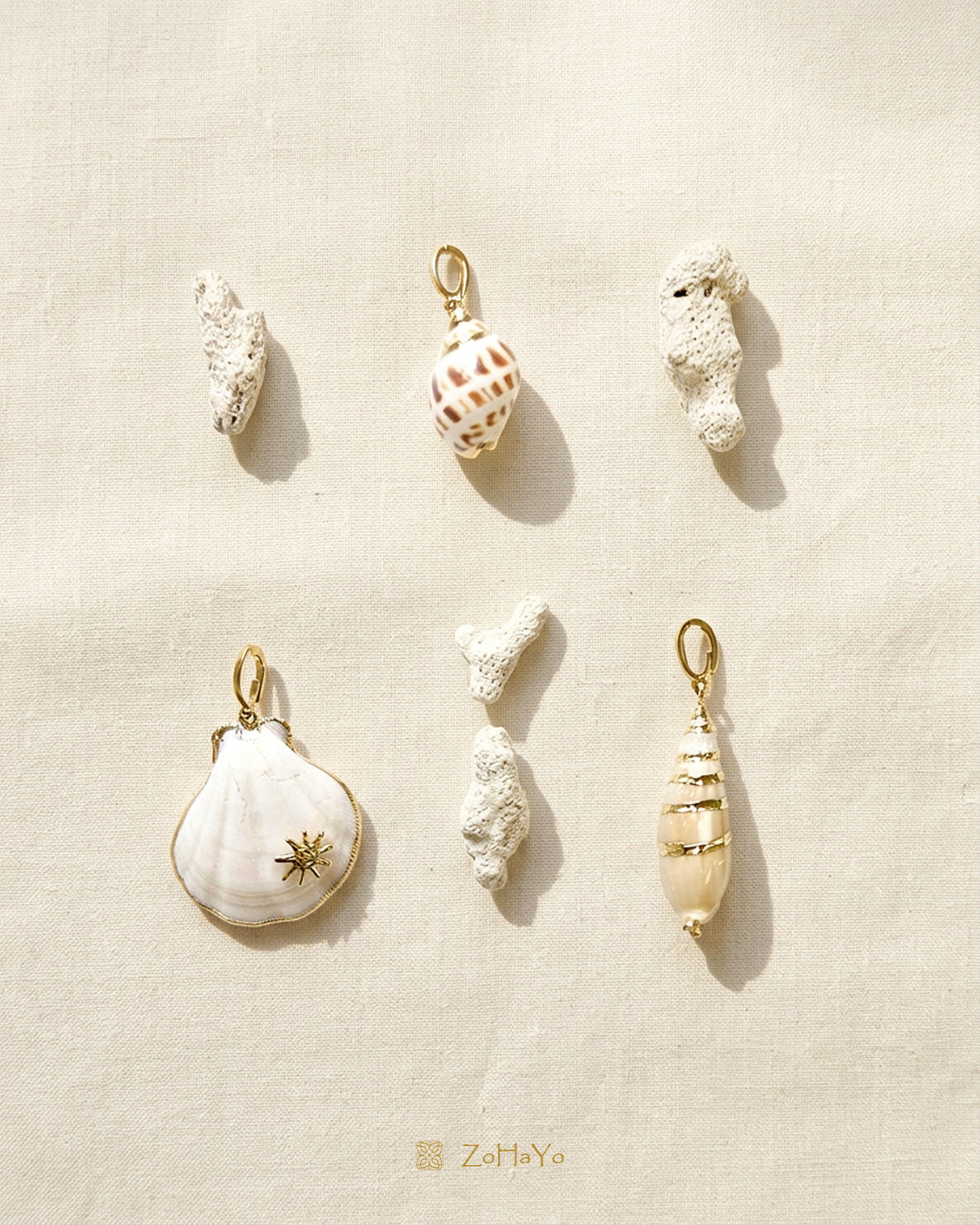 SPIRAL SHELL CLIP-ON CHARM